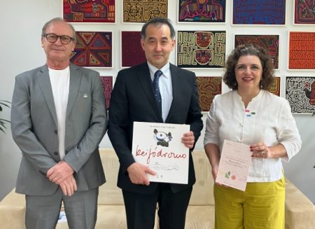 Embaixador Do Japão discute cooperação em IA e intercâmbio em reunião na UnB