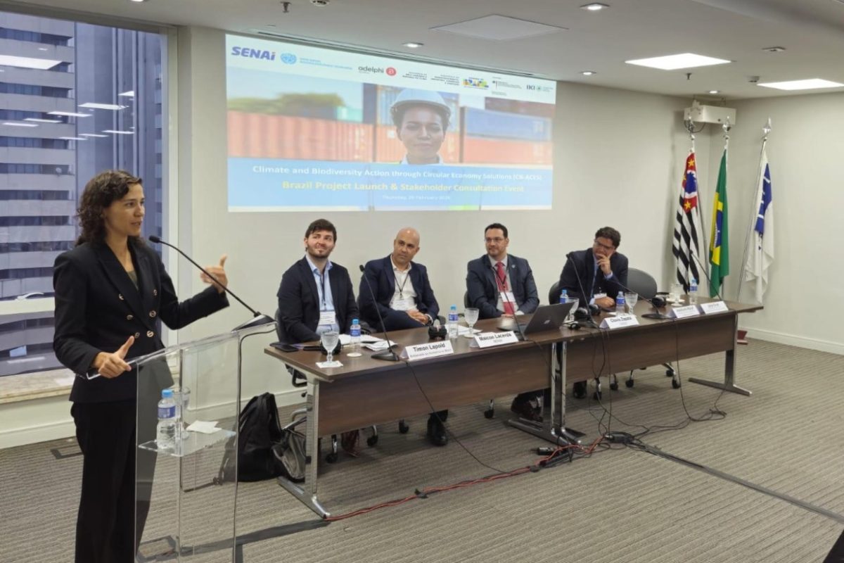 Economia circular: SENAI apoia projeto com governos da Alemanha e do Brasil com a Unido