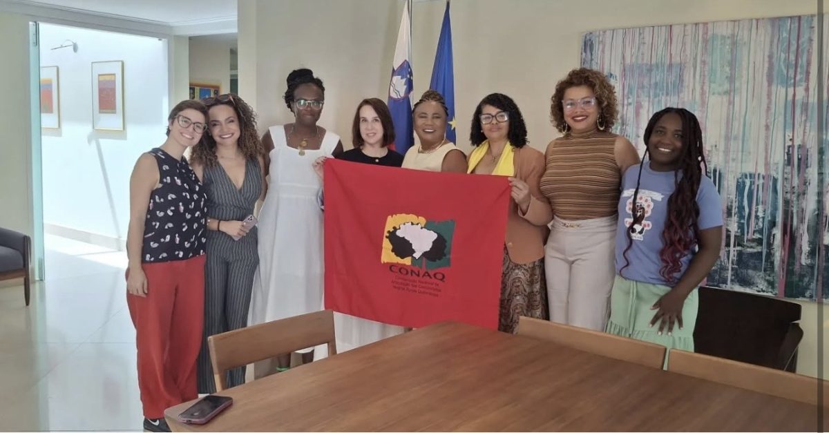 Embaixadora da Eslovênia recebe representantes da Conaq e debate cooperação internacional
