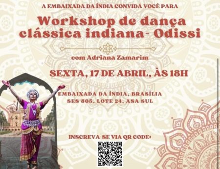 Embaixada da Índia promove workshop de dança clássica em Brasília