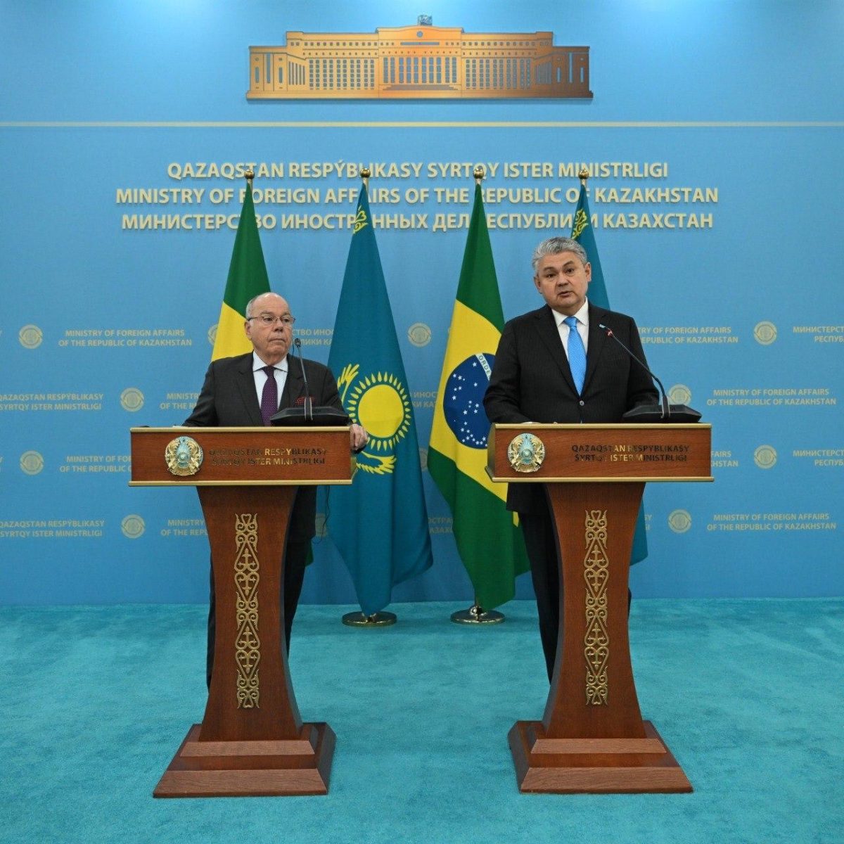 Cazaquistão e Brasil ampliam cooperação estratégica em comércio, inovação e diplomacia