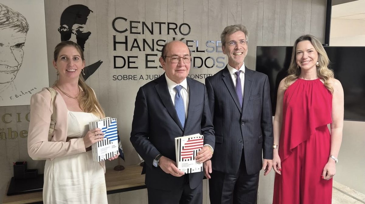 Embaixador da Áustria participa de encontro com Gilmar Mendes no IDP e destaca legado de Hans Kelsen
