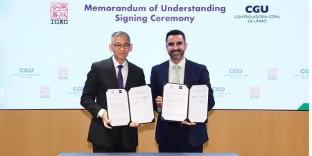 CGU formaliza cooperação com Hong Kong no combate à corrupção