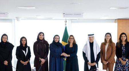 Janja recebe delegação da Arábia Saudita para discutir cooperação em energia limpa e combate à pobreza energética